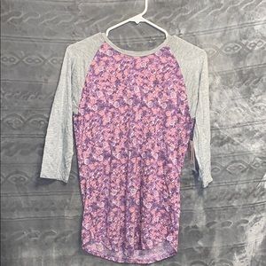 XS LulaRoe Floral T-Shirt